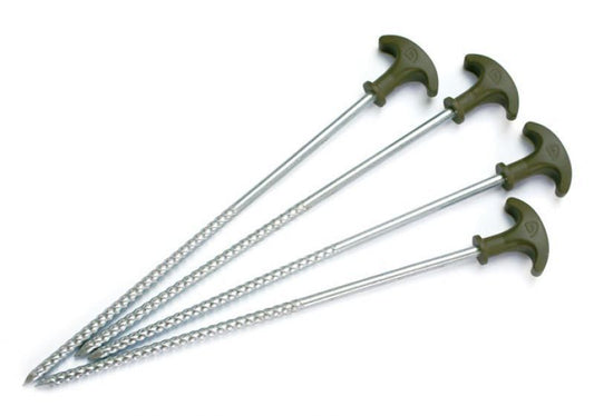 TRAKKER 12 inch pegs (4 per set) 4gab, Telts mietiņi