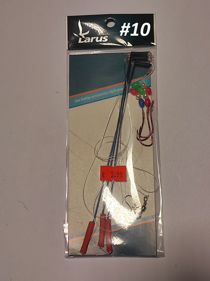 Larus Flatfish Rig - Jūras makšķerēšana , gatavās sistēmas butēm