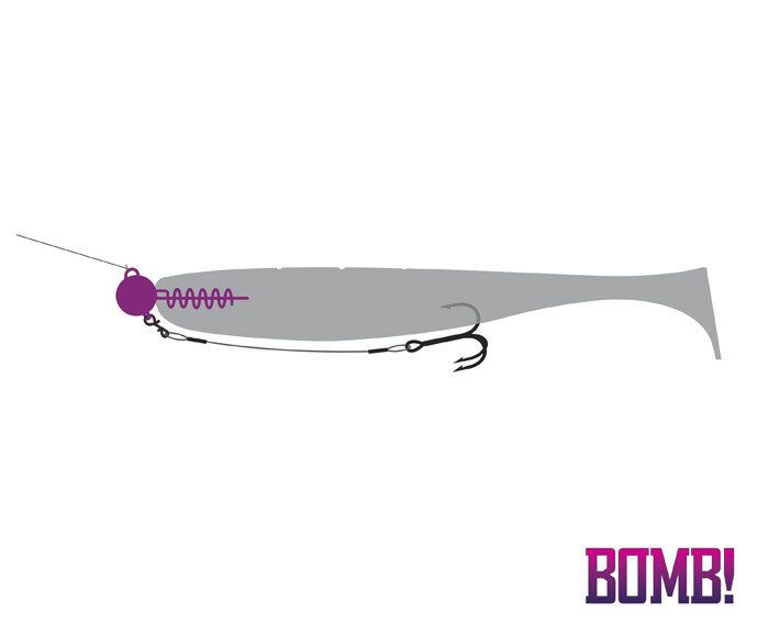 Delphin BOMB! Twisto JIGER 3pcs/ Delphin skrūves ar svinu 5g-30g