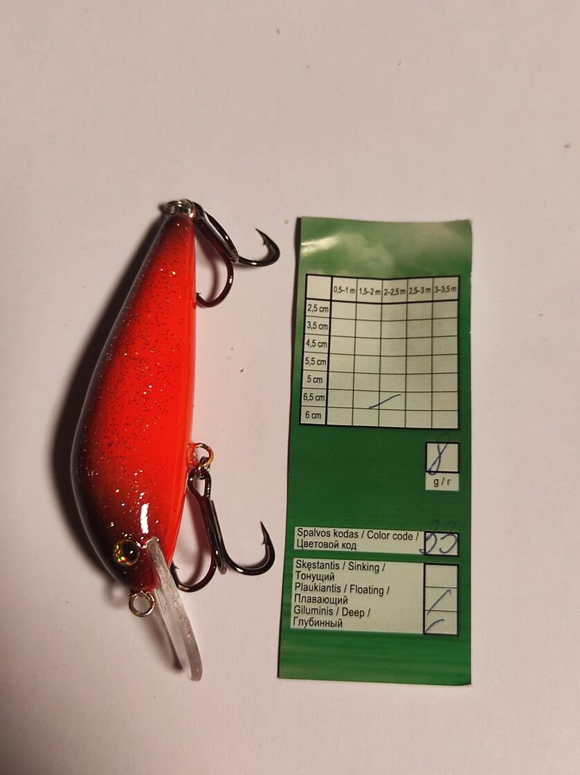 Vivingra lašu mānekļi / Vobleri 8g