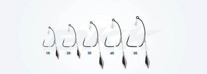 BKK Titan Diver Worm Hook / Āķi AR ATSVARU, SKRŪVI UN LAPIŅU