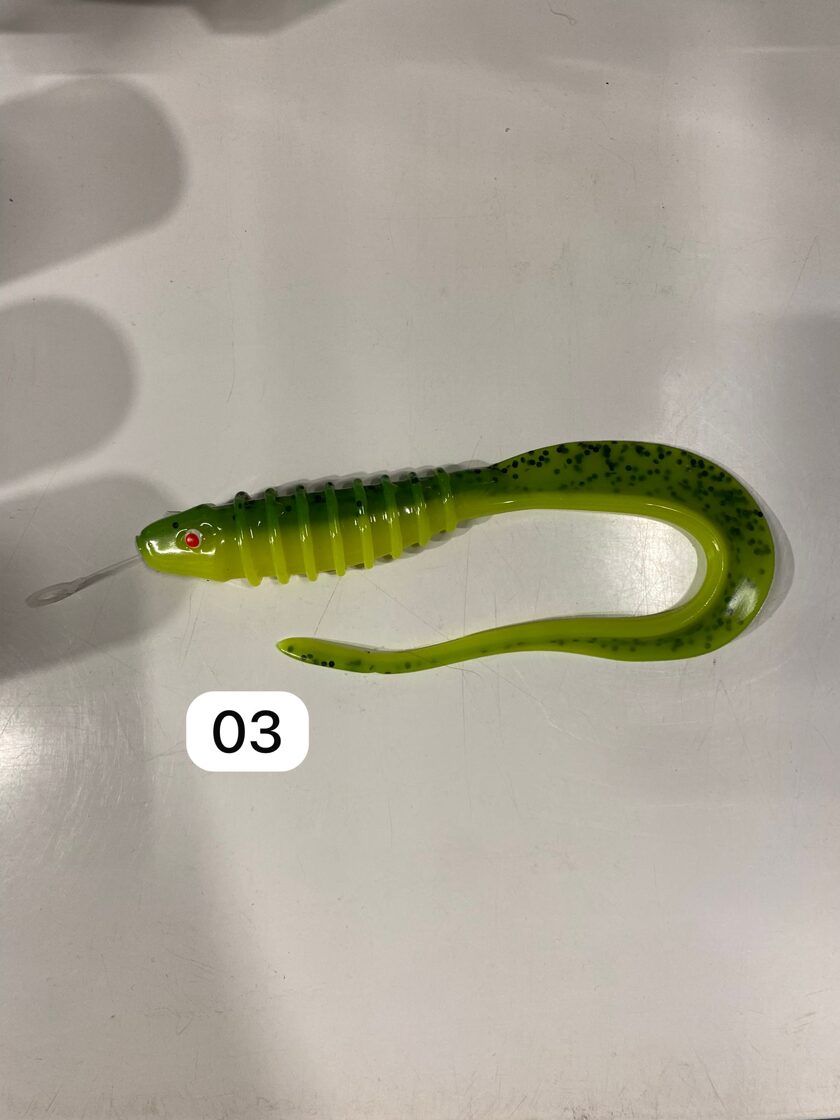 OSHELure Vbone Tail 8" (20cm) / Pelāģisko Līdaku Mīkstais Māneklis