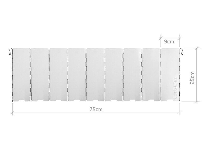 Metāla vēja aizsargs gāzes plītij Delphin WindWALL