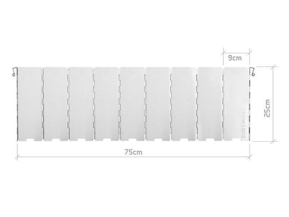 Metāla vēja aizsargs gāzes plītij Delphin WindWALL