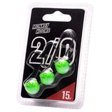 Džiggalvas Monkey Hooks 2/0 Green - White