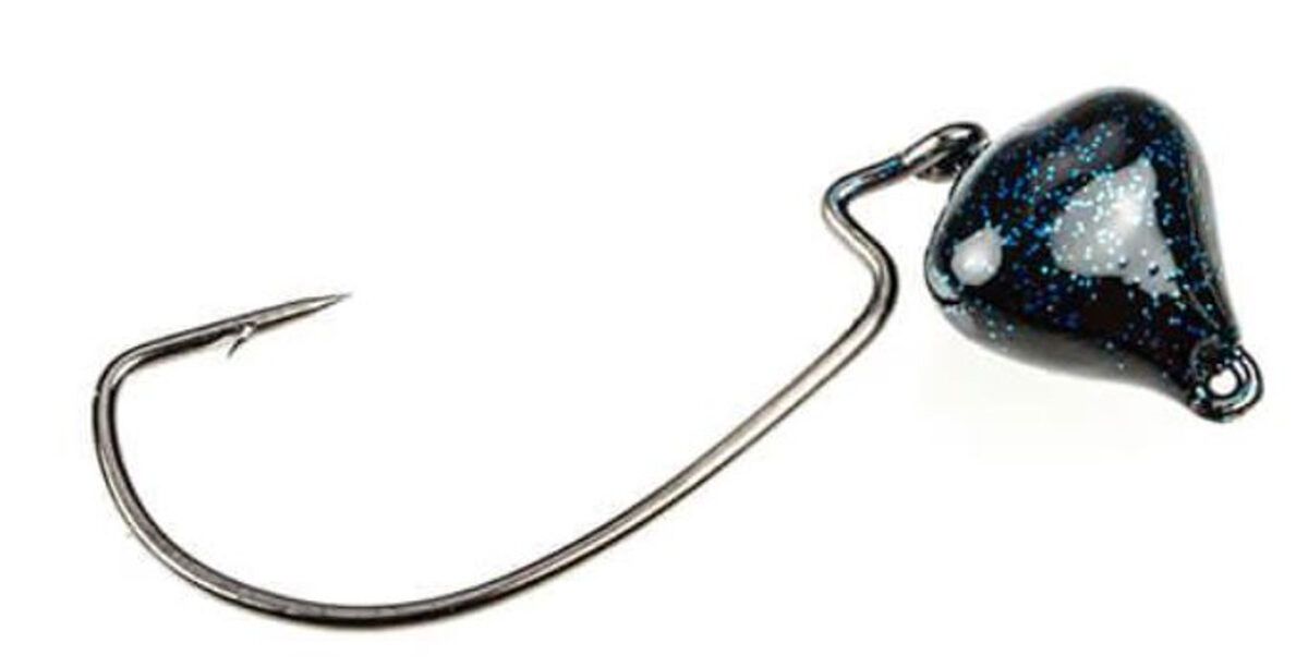 Strike King MD Jointed Structure Head 3/8oz Black , Džiga galva ar āķi