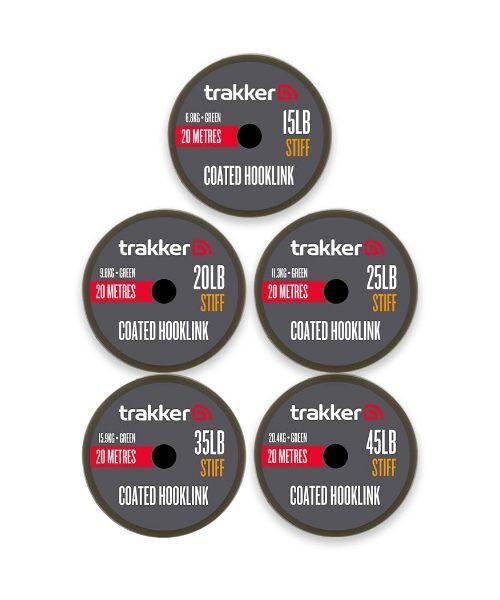 Trakker STIFF COATED HOOKLINKS, Pavadmateriāls ar cietu pārklājumu