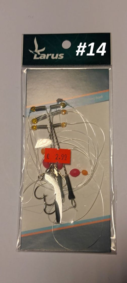 Larus Flatfish Rig - Jūras makšķerēšana , gatavās sistēmas butēm