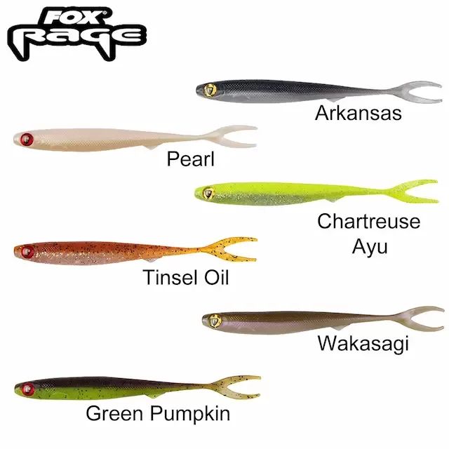 FOX RAGE ULTRA UV Slick Finesse 9cm, Gumijas māneklis ar UV