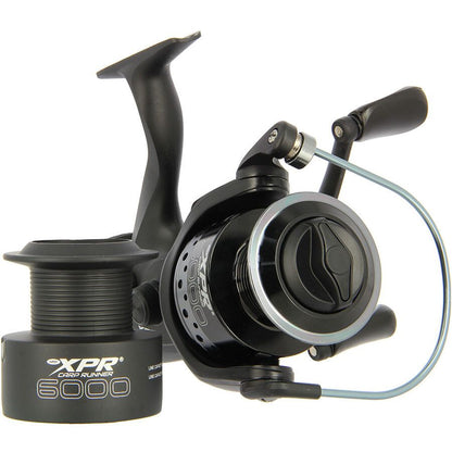 NGT XPR 6000 karpu spole ar 10 gultņiem, rezerves kaseti un bait runner, 10BB Carp runner reel