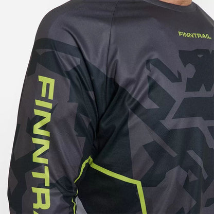 UPF 50 Krekls FINNTRAIL JERSEY 6600 CAMOSHADOWBLACK