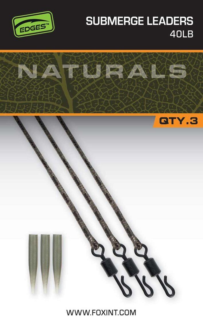 FOX EDGES™ NATURALS SUBMERGE LEADERS 30lb. , 40lb.