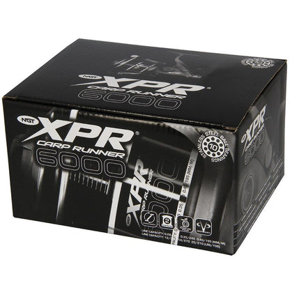 NGT XPR 6000 karpu spole ar 10 gultņiem, rezerves kaseti un bait runner, 10BB Carp runner reel