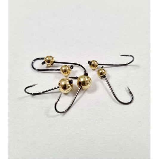 FISH ON Tungsten Nano Jig Gold 5pcs. hook size #12 / volframa džiggalvas nano ēsmai zelta krāsa
