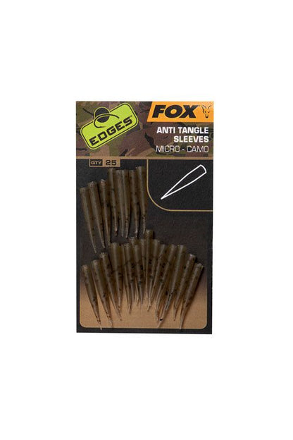 FOX Edges Camo anti tangle sleeves XL, Standart, Micro, Kamuflāžas gumijas trīs izmēros