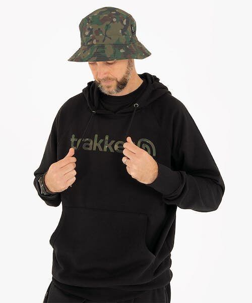Trakker CR Logo Hoody Black Camo , Logo kapučjaka Melna kamuflāža - dažādi izmēri