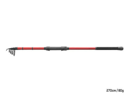 Teleskopiskā makšķere Delphin AMULET Tele 270cm/80g