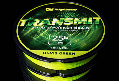 Ridge Monkey Transmit Spod & Marker Braid 300m, Spod un marker pītā aukla 0.28mm/25lb/11.3kg