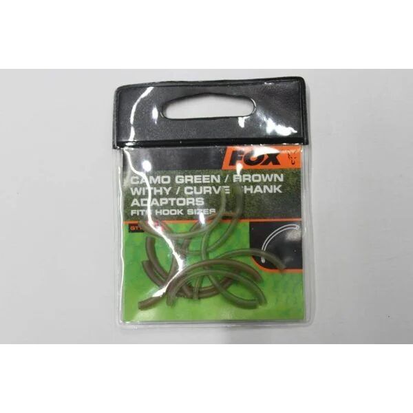 Fox Withy Curve Shank Adaptor, Izliektās gumijas , 3 krāsās