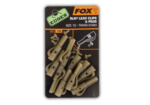FOX EDGES SLIK LEAD CLIP + PEGS , Klipši svina sistēmām