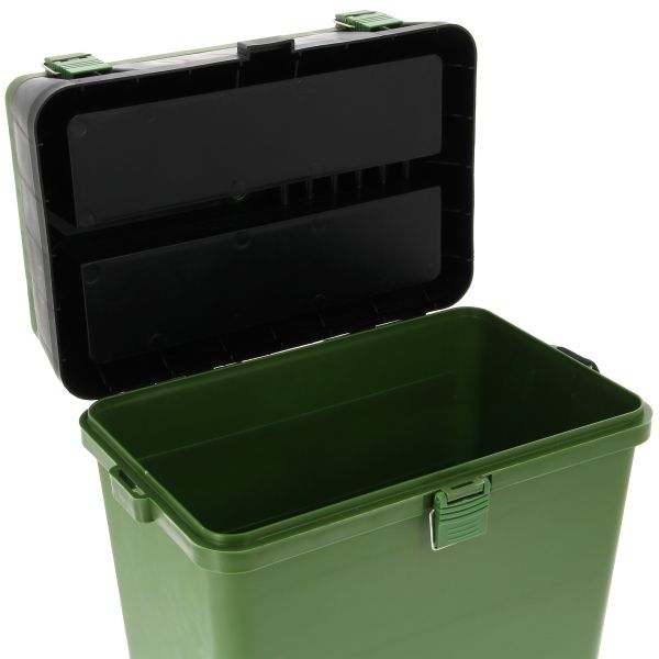 NGT Session Seat Box , Ziemas Sēžamkaste makšķerniekiem ZAĻA