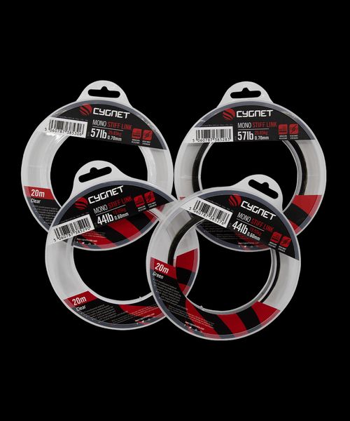 CYGNET MONO STIFF LINK, Cietais mono pavadmateriāls - Zaļš vai caurspīdīgs