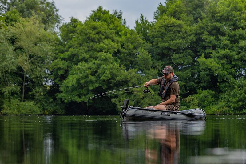 FOX 160 Green Boat with Air Deck, Viegla, kompakta piepūšamā laiva