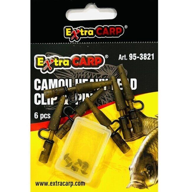 CAMOU HEAVY LEAD CLIP / 6 pcs per bag EXC