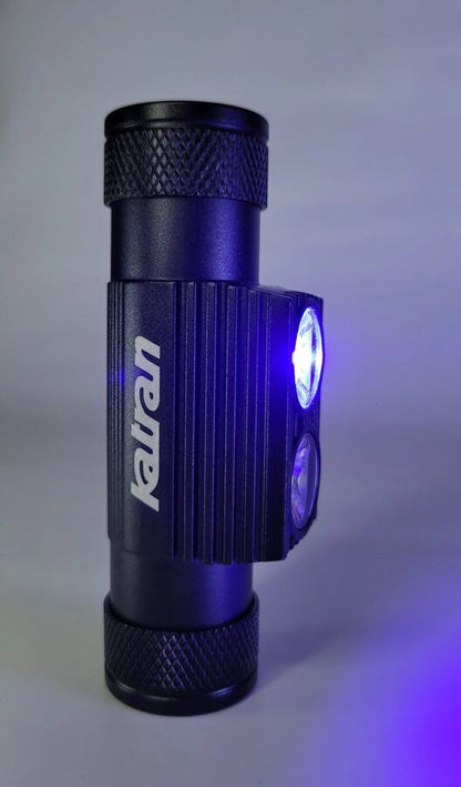 KATRAN galvas lukturis W/B 460lm PRO, ar zilo diodi