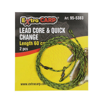 EXTRA CARP LEAD CORE & QUICK CHANGE 60CM, Gatava sistēma 2gb