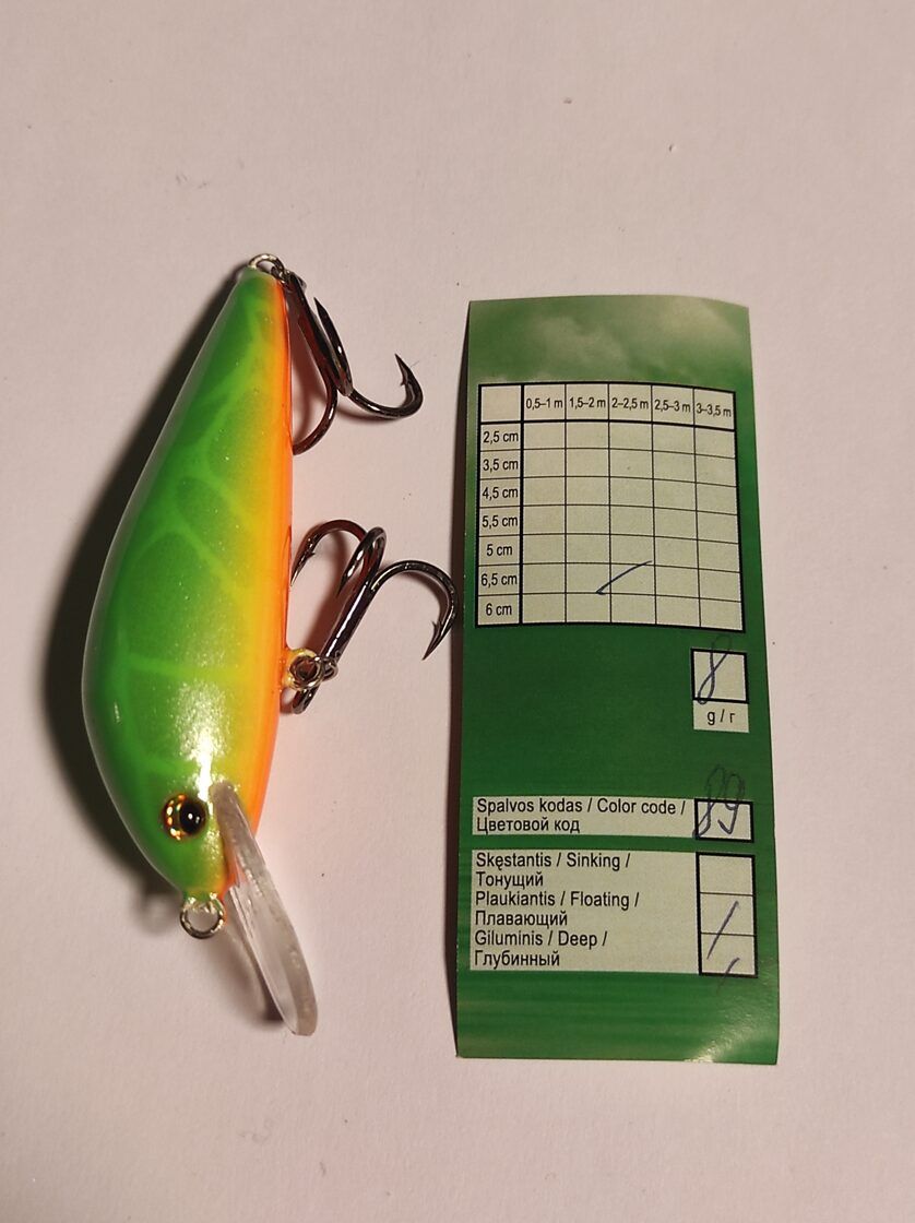 Vivingra lašu mānekļi / Vobleri 8g