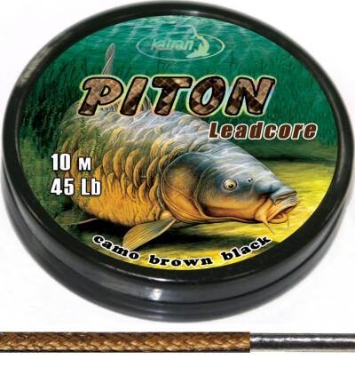 KATRAN PITON  bezsvina Leadcore ar alvas kodolu 45lb, 10metri