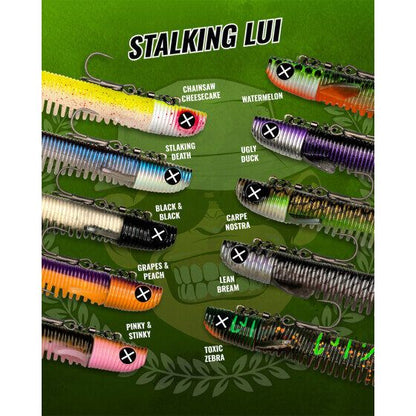 Monkey Lures Stalking Lui 25cm , Gumijas mānekļi ar 50g džiggalvu