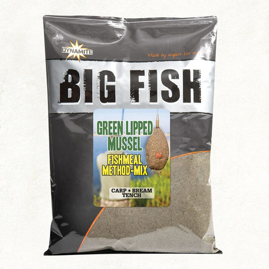 Dynamite Big Fish Green Lipped Mussel Method Mix, GLM maltā barība 1,8kg