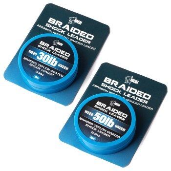 NASH Braided Shock Leader Weed GreeSH