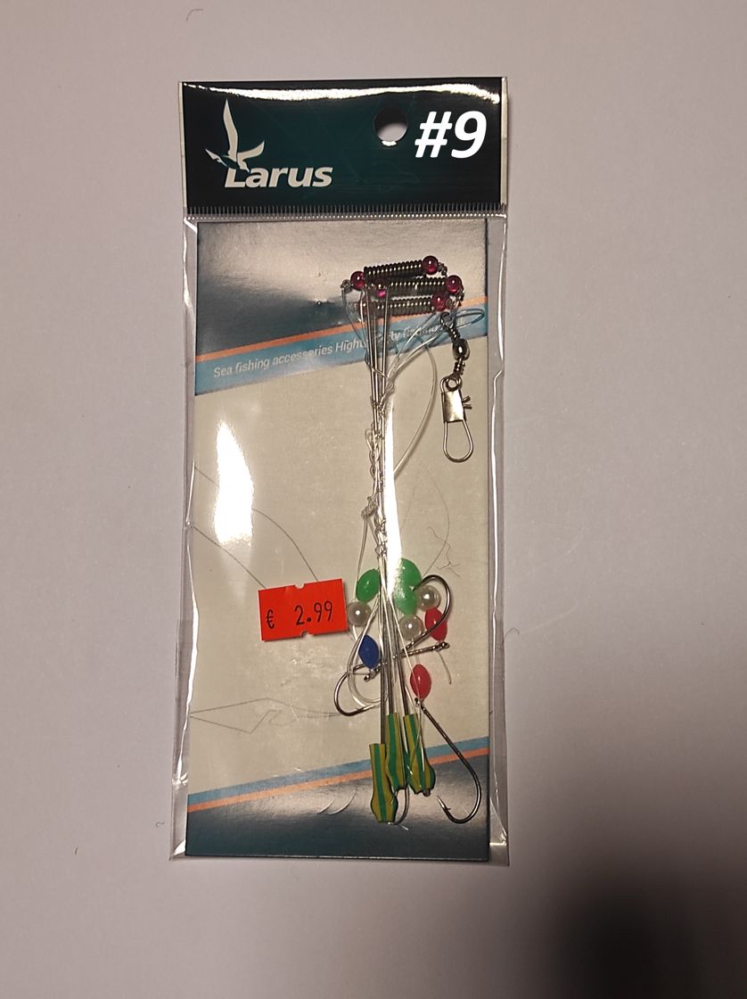 Larus Flatfish Rig - Jūras makšķerēšana , gatavās sistēmas butēm