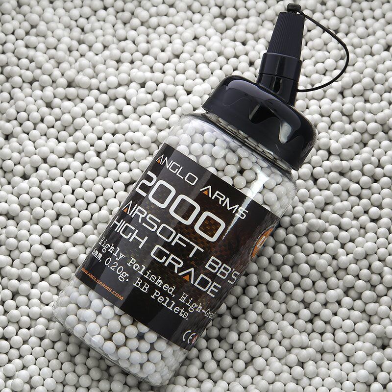 AIrsoft bumbiņas 2000gab, 0.20g Polished BB's in Speedloader