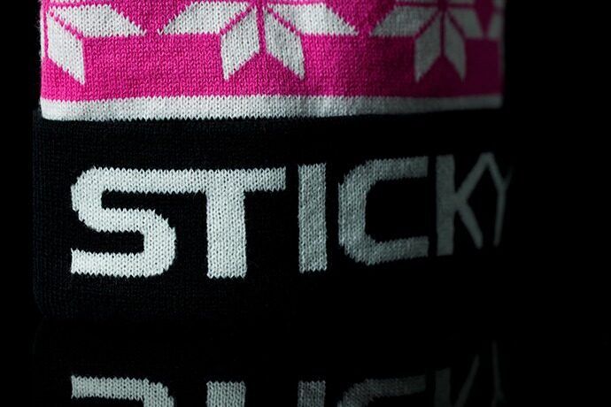 Sticky Black Bobbie Beanie