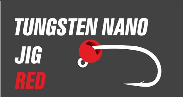 Tungsten Jig Head Tungsten Nano Jig #12 0.1g-1.4g Bright Red