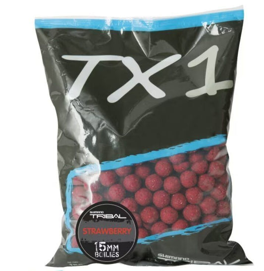 Boilas Shimano TX1 Boilie Strawberry / Zemeņu 1kg