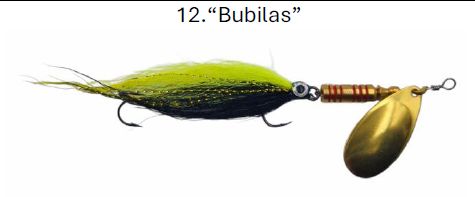 Rotiņš Anglertails 15cm / 12g - Roku darbs