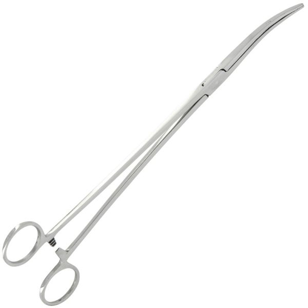 NGT 25cm knaibles āķu izņemšanai, ieliektas, 10" Stainless Steel Forceps