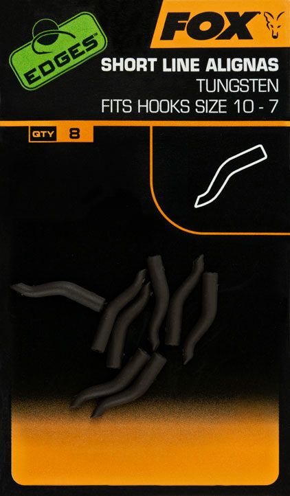 FOX EDGES TUNGSTEN LINE ALIGNAS, Āķa gumijas volframa - garās un īsās