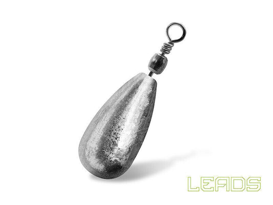 Svins Delphin LEADS Pear with swivel / 10gab