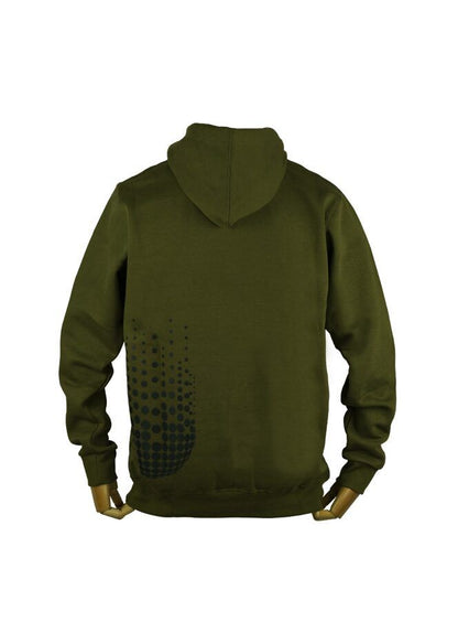 STICKY DARK GREEN PULLOVER HOOD, Zaļa kapučjaka