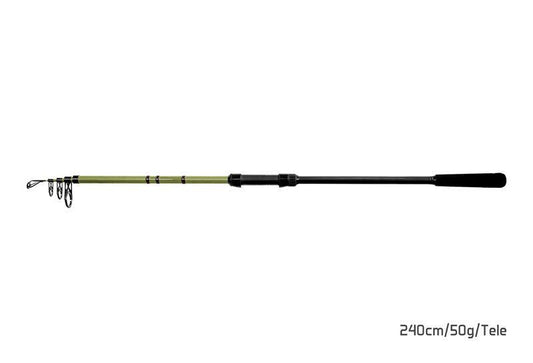 Teleskopiskā makšķere 	Delphin PARTISAN 240cm/50g