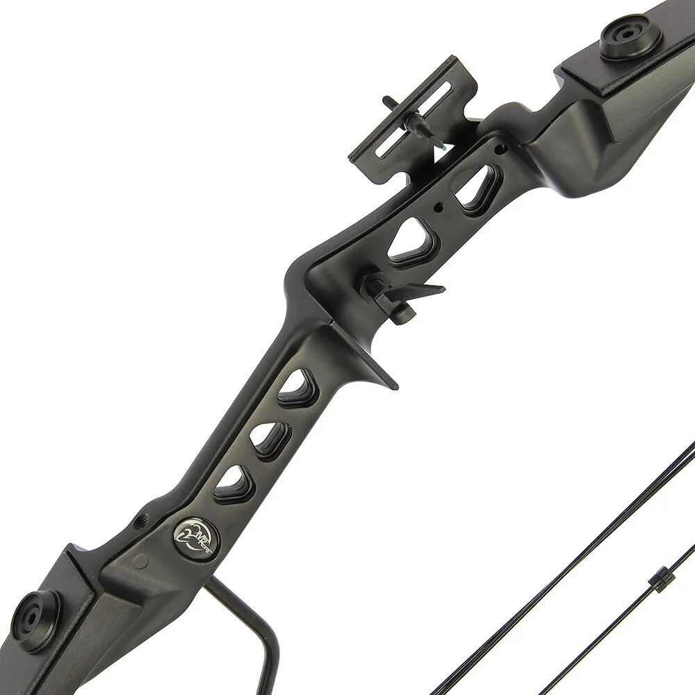 29LB Sonic Block Compound Bow Black, Melns compound tipa loks ar 14kg atvilkšanas spēku + bultas (Youth Compound Bow)