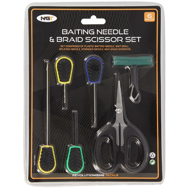 NGT 6pc Soft Grip Tool Set, 6 daļīgais ēsmas apstrādes komplekts