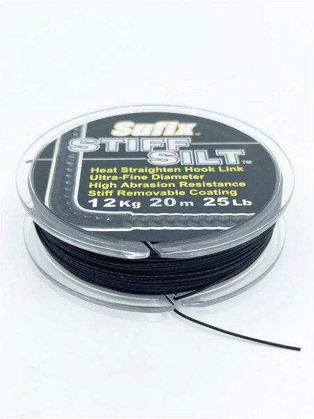 Sufix Black Silt Braided Hooklink 10 lb / 5kg , 20m