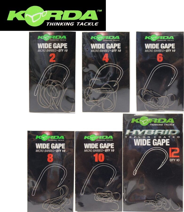 KORDA Wide gape hooks, Platie āķi